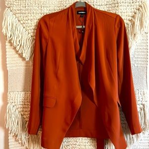 Orange Blazer with tie
